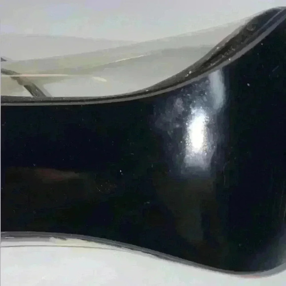 NEW Cape Robbin black gold ankle strap heel 4.5 pointed toe Size 8.5 minor flaws - Picture 7 of 14